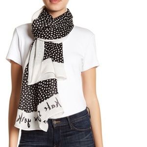 kate spade new york Polka Dot Wrap Scarf